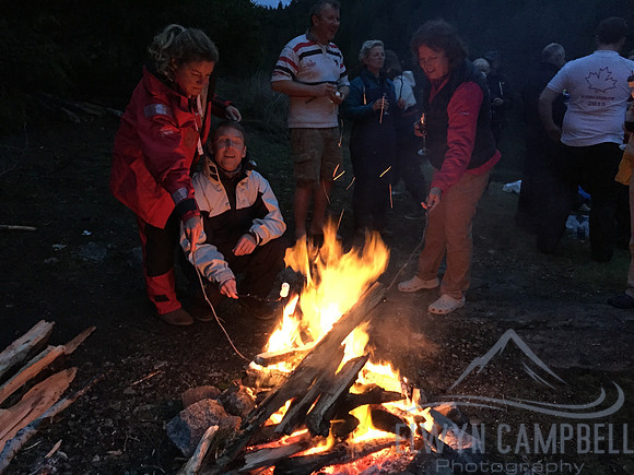 Roscoe Bay bonfire