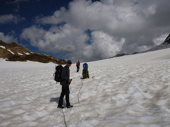 Kanderfirn Glacier, approaching Muttorn Hut