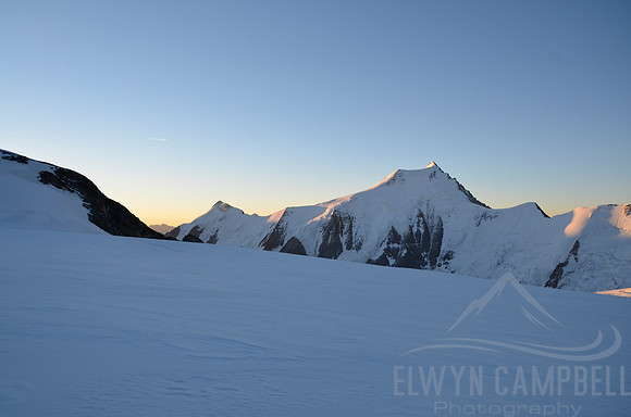 Dawn light over Aletschhorn