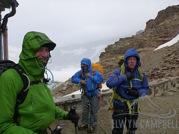 Leaving Mutthorn Hut