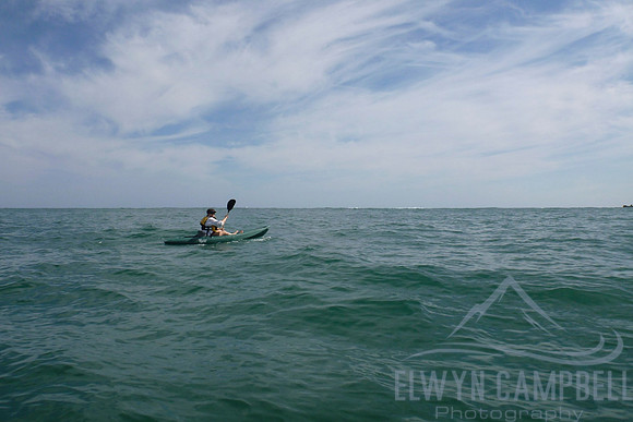 Kayaking towards Seal Island
