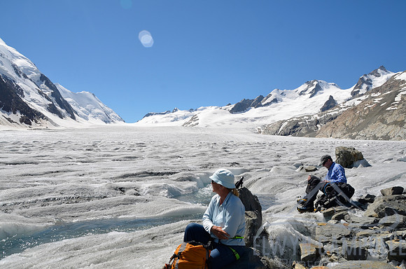 Descending Aletschfirn to Konkordia