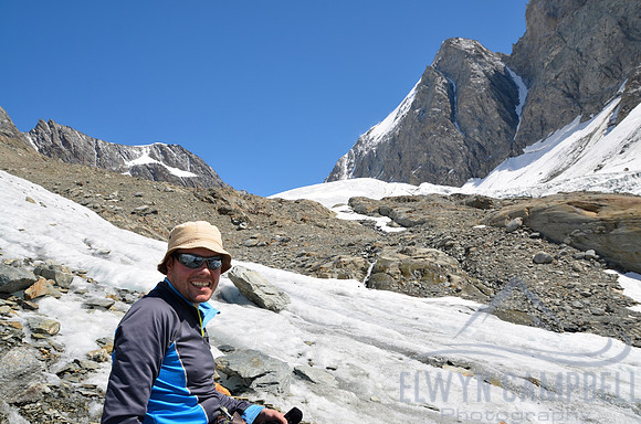 Heading up to Hollandiahutte