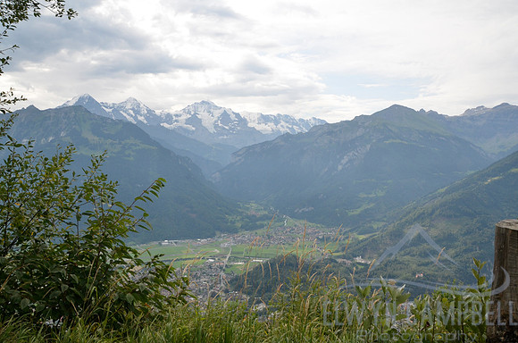 The Eiger and Jungfrau from Harder Kulm