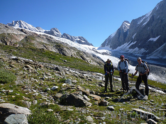 Heading up to Hollandia Hut