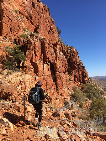 Descending Brinkley Bluff