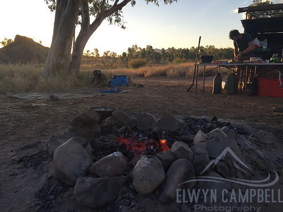 Campfire at Two Mile camp