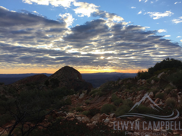 Sunrise from Mount Sonder summit