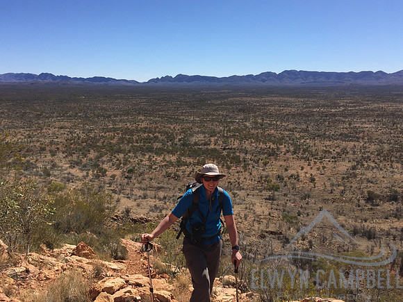 Back towards the Chewings Range