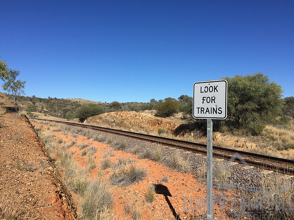 The Ghan railway track