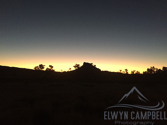 Two Mile camp sunset