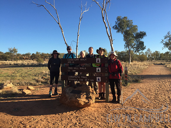 Start of the Larapinta Trail