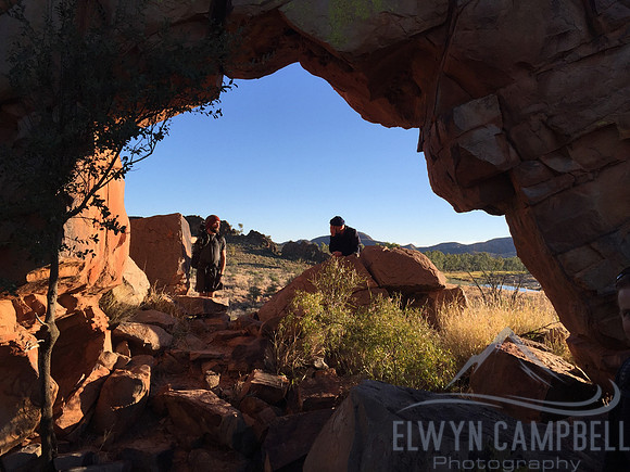 Rock gap near Glen Helen junction