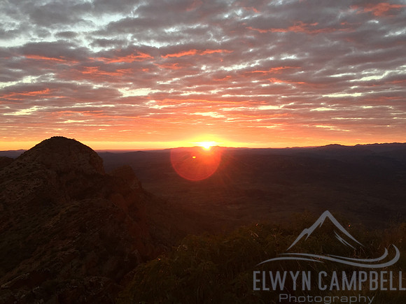 Sunrise from Mount Sonder summit