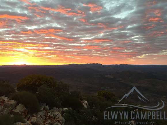 Sunrise from Mount Sonder summit