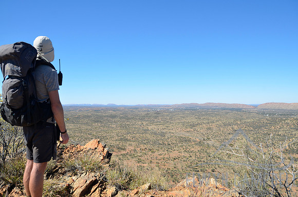 Looking back to Alice Springs