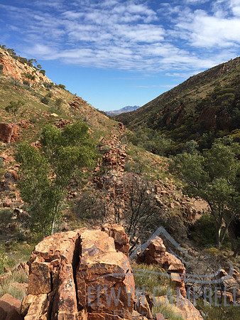 Waterfall Gorge, towards Mount Sonder
