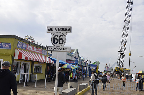 Santa Monica Pier - the end of Route 66