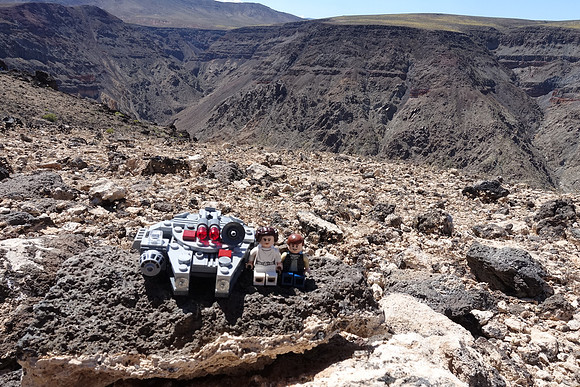 Han and Leia in Star Wars Canyon