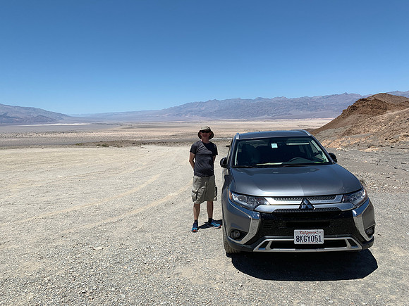 Death Valley - didn't stay outside the car long..