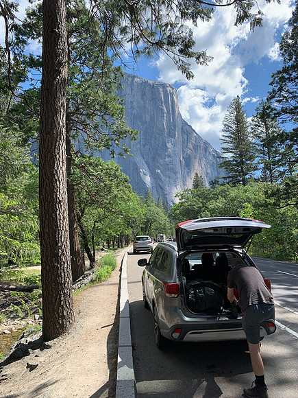 Yosemite - El Capitan first glimpse