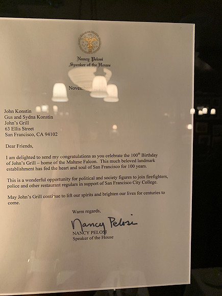 San Francisco - John's Grill - Maltese Falcon