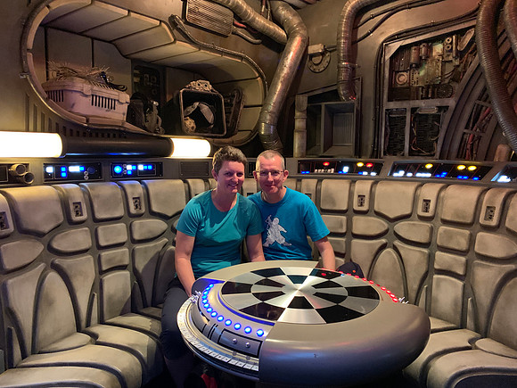 Disneyland inside the Millennium Falcon