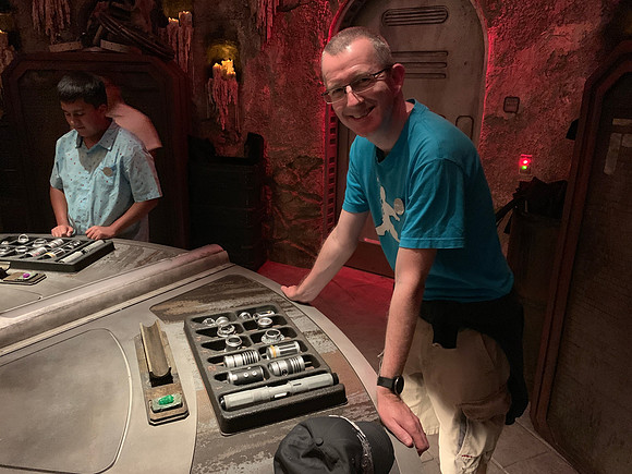 Disneyland - lightsaber workshop