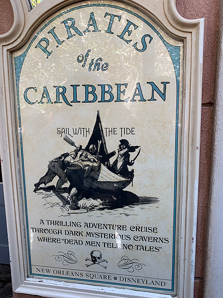 Disneyland - Pirates of the Caribbean ride