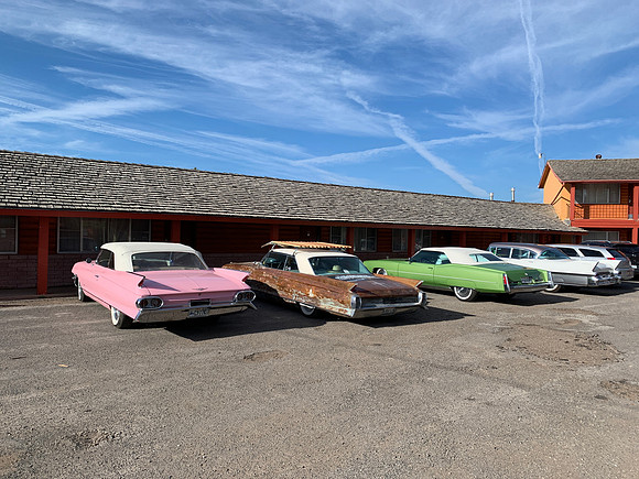 Nice old cars outside our hotel
