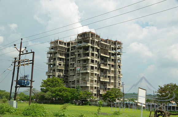 Half constructed apartments