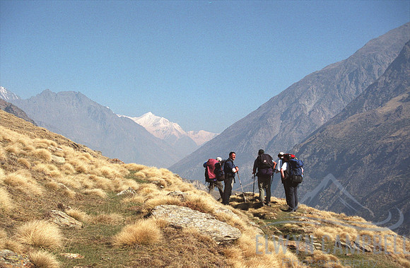 Trekking up the Gori Ganga River