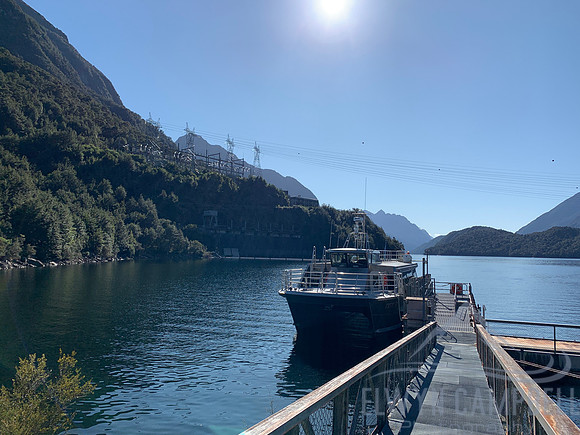 Ferry at Lake Manapouri, hydro power station