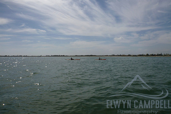 Kayaking back from Seal Island