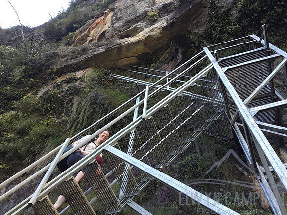 Stairs up Govetts Leap